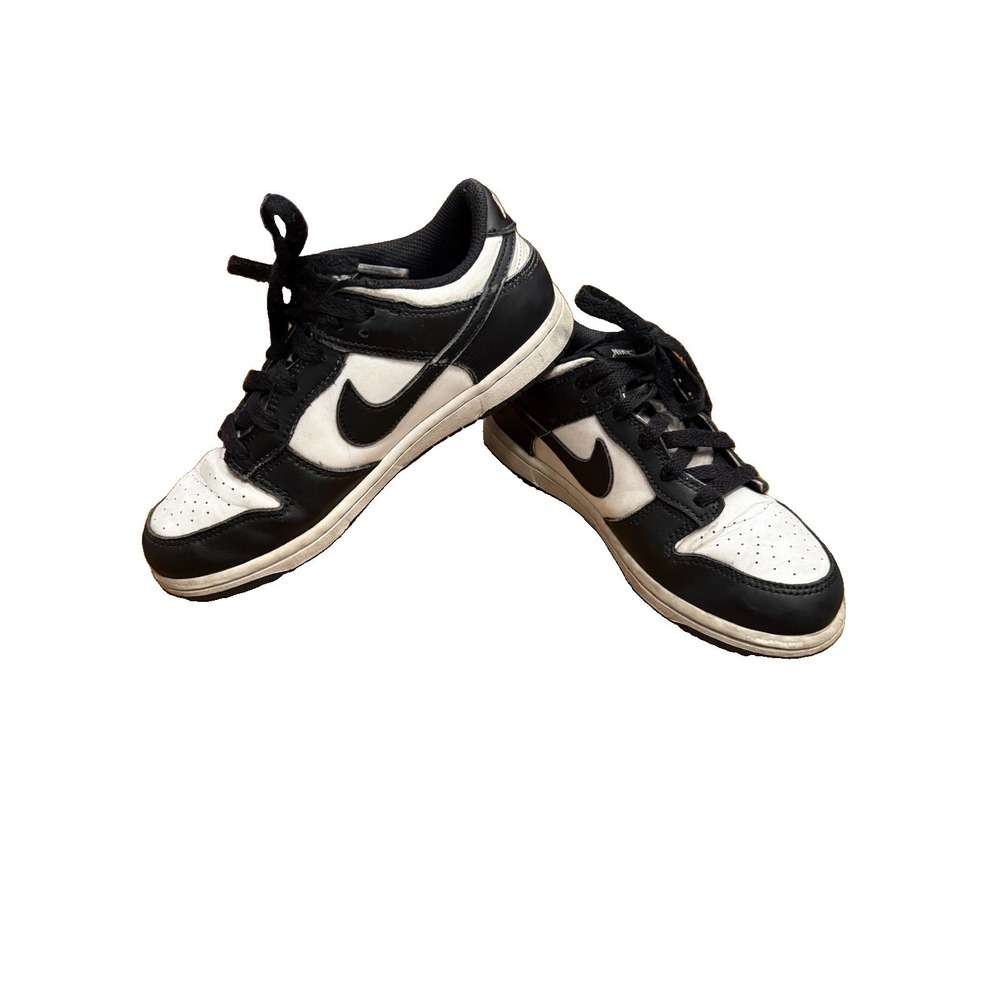 Nike Dunk Low Shoes Youth Size 3Y Black White Panda GS Sneakers CW1590-100